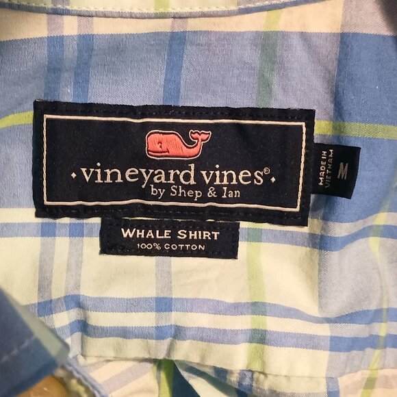 Vinyard Vines‎ Men's Short Sleeve Cotton Collared Button-up Shirt Plaid Size M - Picture 7 of 12